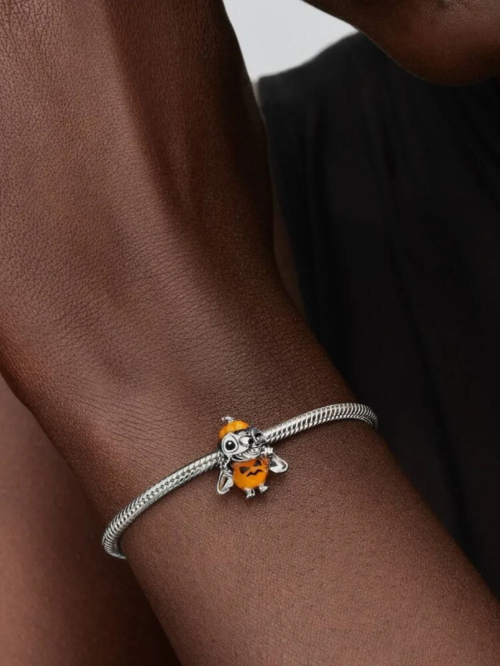 Pandora Disney Stitch Halloween Pumpkin Charm
